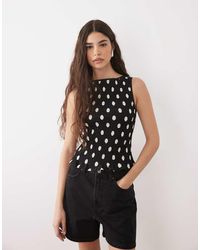 ASOS - Shirred Tank Top - Lyst