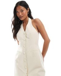 Miss Selfridge - Tailored Halter Mini Dress - Lyst