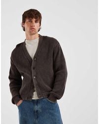 Redefined Rebel - Boxy Oversized Washed Knitted Cardigan - Lyst