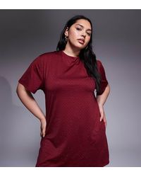 Renee Studio - Allover Hotfix Mini T-shirt Dress - Lyst