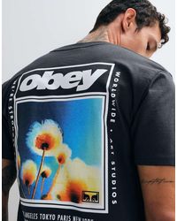 Obey - Stronger Together Back Graphic Short Sleeve T-shirt - Lyst