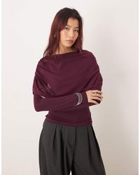ASOS - Cape-Top Met Lange Mouwen - Lyst