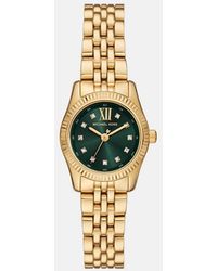 Michael Kors - Lexington Three-Hand, -Tone Stainless Steel Watch - Lyst