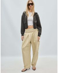 Stradivarius - Zip-up Hooded Sweatshirt - Lyst