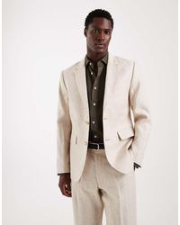 Abercrombie & Fitch - Linen Blend Slim Fit Single Breasted Blazer Co-Ord - Lyst