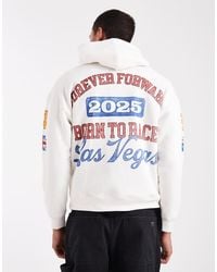 Hollister - Rechte Hoodie Met Grafische F1-Print - Lyst