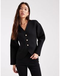 ONLY - Gilet structuré en tissu imitation néoprène - Lyst