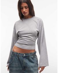 Collusion - Flute Sleeve Fitted Top - Lyst