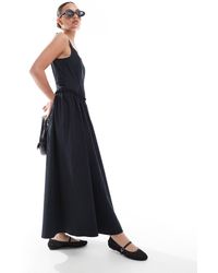 ASOS - – popeline-maxikleid - Lyst