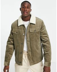 TOPMAN Harrington Jacket With Borg 