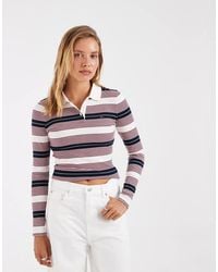Tommy Hilfiger - Flag Logo Slim Fit Long Sleeve Polo Shirt - Lyst