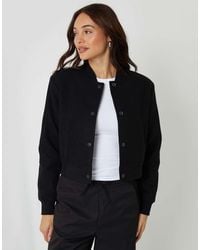 Threadbare - Faux Wool Bomber Jacket - Lyst