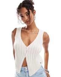 Pull&Bear - Knitted Waistcoat Style Vest - Lyst