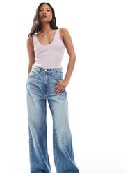 Stradivarius - Petite D88 Denim Baggy Jean - Lyst