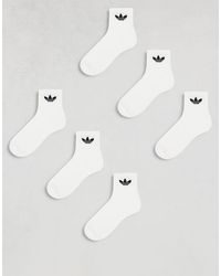 adidas Originals - 6 Pack Trefoil Ankle Socks - Lyst