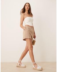 ASOS - Relaxed Shorts With Linen - Lyst
