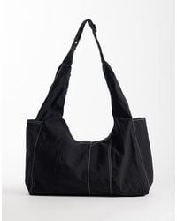 ASOS - Nylon Cross-body Bag With Contrast Stitching - Lyst