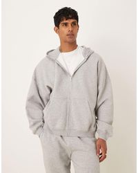ASOS - Essentials Extreme Oversized Zip Through Hoodie - Lyst