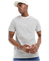 Farah - Cotton Stripe Short Sleeve T-shirt - Lyst