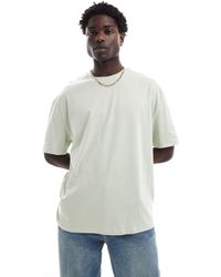 ASOS - Camiseta verde claro extragrande - Lyst
