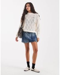 Fred Perry - Argyle Mesh Knitted Jumper - Lyst