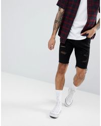 hollister jean shorts mens