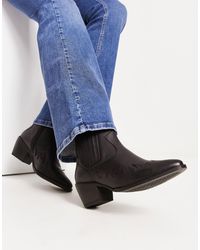 London Rebel - Western Ankle Boot - Lyst