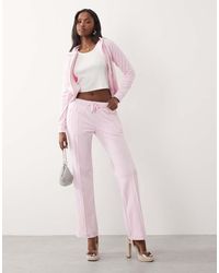 Juicy Couture - Velour Drawstring Diamante Outline Logo Trackies - Lyst