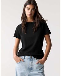 Pull&Bear - Basic Short Sleeve T-shirt - Lyst