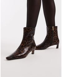 schuh - Kitten Heel Mid Ankle Boots - Lyst