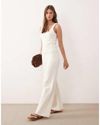 ASOS - Knitted Cotton Blend Boucle Trouser Co-Ord - Lyst