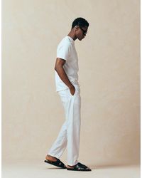 Jack & Jones - Drawstring Linen Mix Pants - Lyst