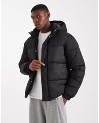 Jack & Jones - Hooded Puffer Jacket - Lyst