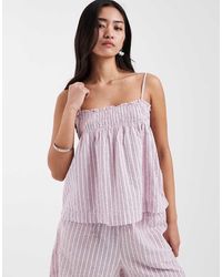JJXX - Seersucker Stripe Top - Lyst