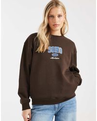 Brave Soul - Cotton Rich Sweatshirt With Soho Print - Lyst