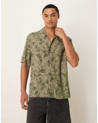 Mango - Camicia A Maniche Corte Con Stampa Grafica - Lyst