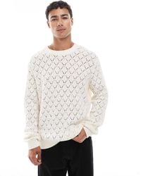 Jack & Jones - – pullover aus durchbrochenem strick - Lyst