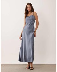 Abercrombie & Fitch - Strappy Square Neck Maxi Dress - Lyst