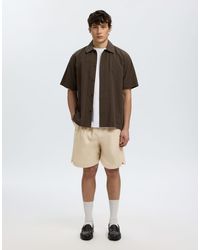 SELECTED - Cotton Poplin Drawstring Short - Lyst