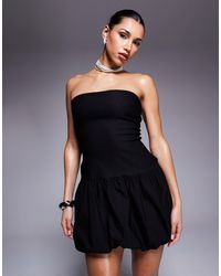 Vesper - – trägerloses minikleid aus bengaline - Lyst