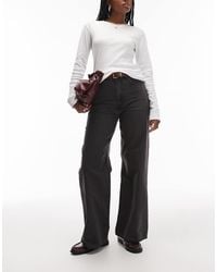 Levi's - Ribcage Wide Leg Jeans With Braided Waistband - Lyst
