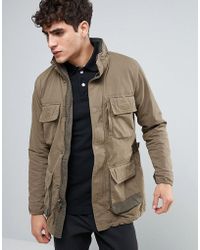 Abercrombie & Fitch Paratrooper M65 In Olive - Green