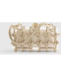 River Island - Diamante Rope Clear Clutch Bag - Lyst