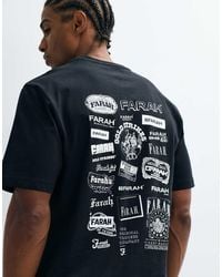 Farah - Tilsworth Short Sleeve Graphic Logo T-shirt With Back Print - Lyst