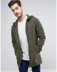 Produkt Light Weight Parka With Fishtail Back - Green