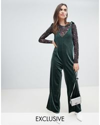 monki green jumpsuit