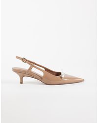 ASOS - Skippy Bow Detail Slingback Kitten Heel Shoes - Lyst