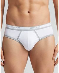 Intimissimi - Superior Cotton Briefs With Logo - Lyst