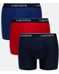 Lacoste - – 3er-pack eng geschnittene boxershorts - Lyst