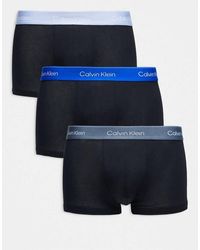 Calvin Klein - Icon Cotton Stretch 3 Pack Low Rise Trunks - Lyst